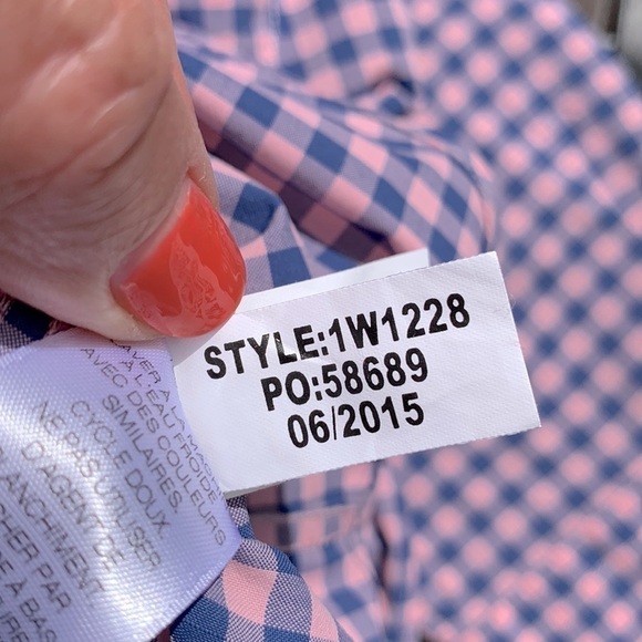 𝅺vineyard Vines Performance Bradey Gingham Slim Fit Tucker Shirt - Picture 12 of 16